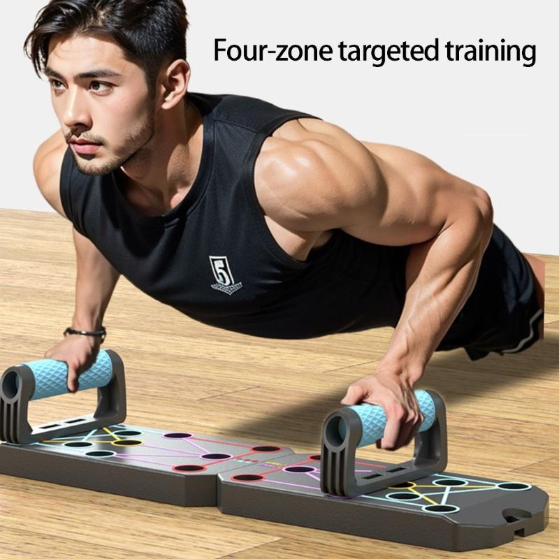 Push Up Board - U2JB 多機能折りたたみ式腕立て伏せボードフィットネス筋力 & エクササイズトレーニング機器筋力トレーニングラック家庭用