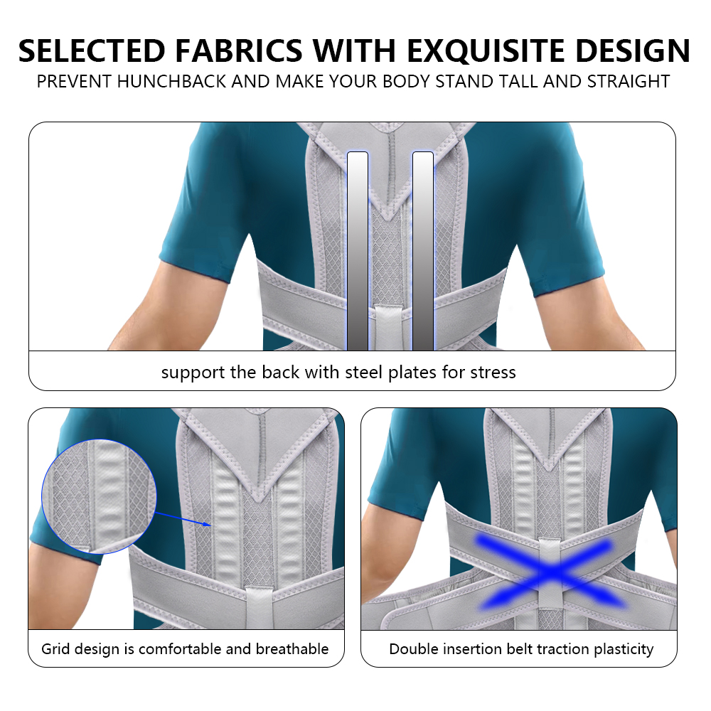 調整可能な脊柱側弯症姿勢矯正コルセット、背部装具、腰椎サポー - Posture Corrector Back のレビューと価格