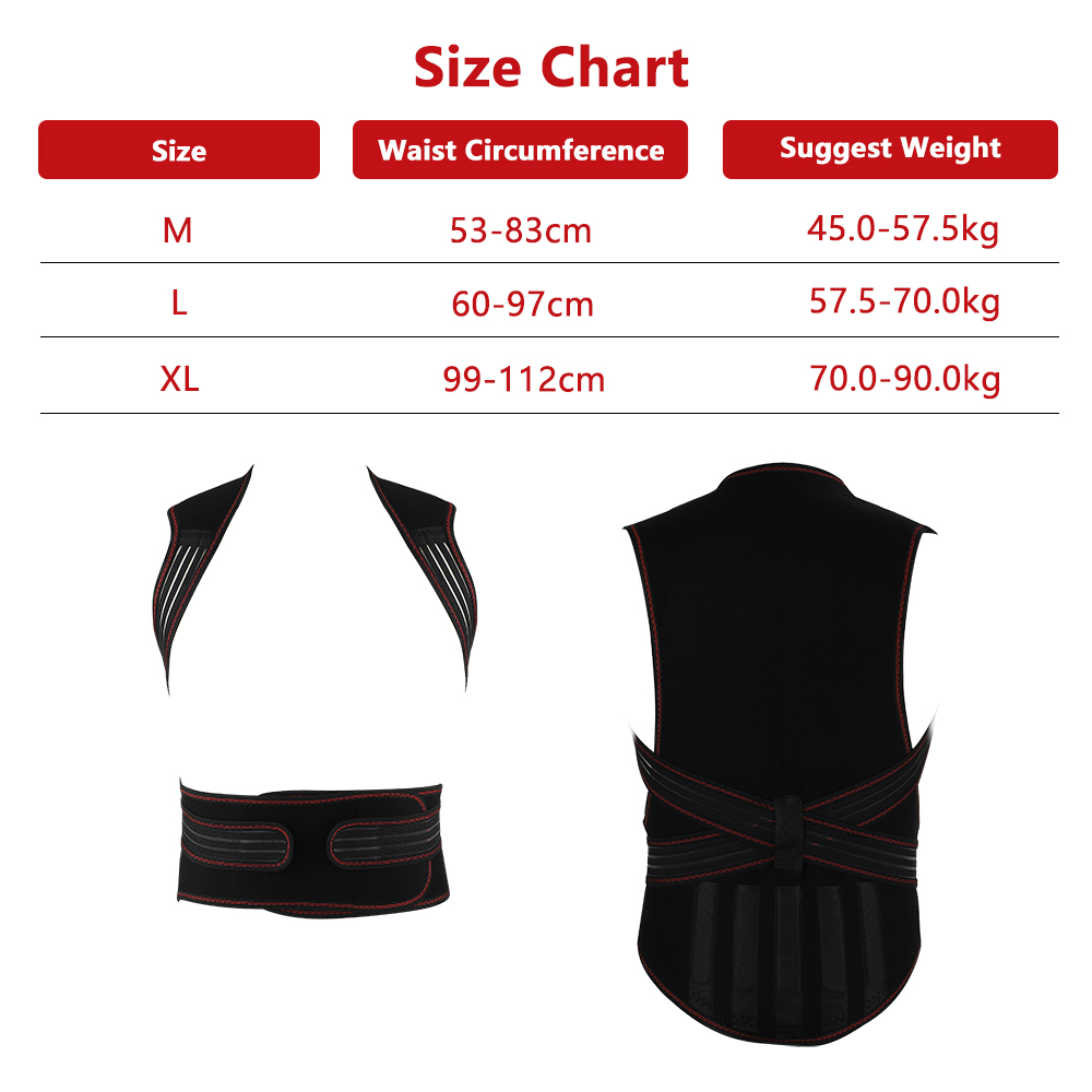 自己発熱式の背中サポート、腰当て、磁気温熱矯正ベルト、姿勢矯 - Posture Corrector Back のレビューと価格