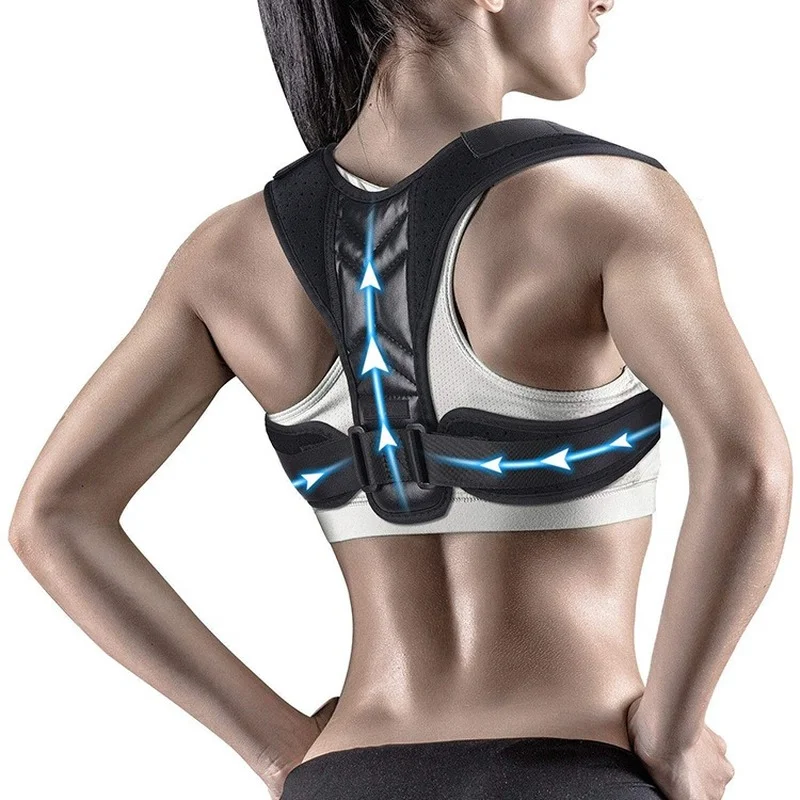 バックショルダー姿勢矯正装置調節可能なベルト鎖骨脊椎サポート - Posture Corrector Back のレビューと価格